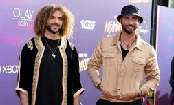 Les réalisateurs Adil El Arbi et Bilall Fallah à Hollywood, en Californie, le 2 juin 2022