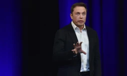 Elon Musk au congrès mondial d'astronautique à Adélaïde le 29 septembre 2017