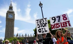 Manifestation contre la vie chère à Londres le 23 juillet 2022