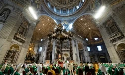 Messe d'ouverture du Synode des évêques, le 10 octobre 2021 dans la basilique Saint-Pierre du Vatican