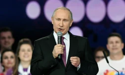 Le président russe Vladimir Poutine, le 6 décembre 2017 à Moscou