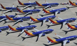 Des Boeing 737 MAX bloqués au sol le 28 mars 2019 à Victorville, Californie