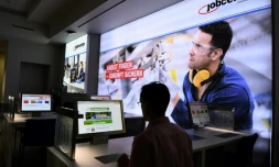 Une agence pour l'emploi à Düsseldorf, dans l'ouest de l'Allemagne, le 25 août 2017