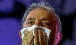 L'ancien président brésilien Lula da Silva lors d'une célébration syndicale le 6 mars  2018 à Sao Paulo