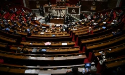 L'hémicyle de l'Assemblée nationale à Paris, le 6 octobre 2020