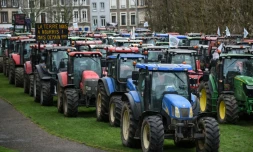 Manifestation d'agriculteurs à Boulogne-sur-mer, le 2 février 2016