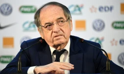 Le patron de la 3F Noël Le Graët, lors d'un point presse au camp de base des Bleus à Istra, le 14 juin 2018