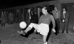 Cliché de la légende Raymond Kopa datant de mai 1958