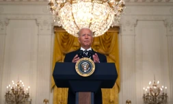 Le président américain Joe Biden à la Maison Blanche à Washington, le 18 août 2021