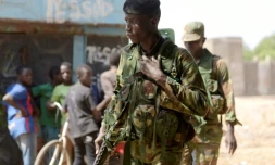 Des soldats sénégalais à Karang, au Sénégal, le 20 janvier 2017