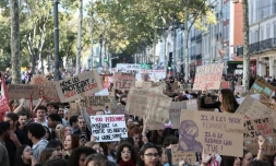 Défilé du mouvement lycéen à Marseille le 13 octobre 2026
