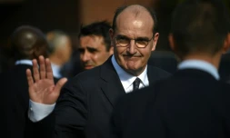 Le Premier ministre Jean Castex Ă Bobigny (Seine-Saint-Denis), le 8 juillet 2020