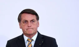 Le président brésilien Jair Bolsonaro lors d'une réunion, à Brasilia, le 10 novembre 2020