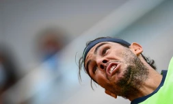 L'Espagnol Rafal Nadal face au Britannique Cameron Norrie au 3e tour de Roland-Garros, le 5 juin 2021