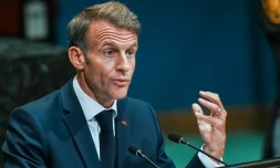 Le président français Emmanuel Macron à l'Assemblée générale de l'ONU, le 22 septembre 2026