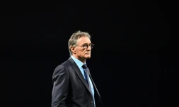 Guy Novès, alors entraîneur du XV de France, lors du test-match face au Japon à la U Arena, le 25 novembre 2017