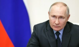 Le président russe Vladimir Poutine le 29 mars 2023 dans sa résidence de Novo-Ogaryovo prÚs de Moscou