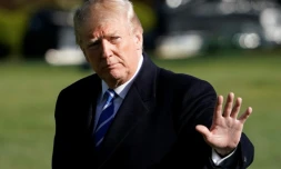 Le président américain Donald Trump, le 5 avril 2018 à la Maison Blanche, à Washington