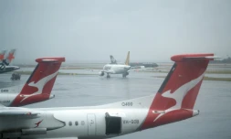 La pluie est enfin tombée en Australie ici à l'aéroport de Sydney, le 17 janvier 2020