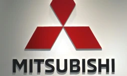 Le logo du groupe Mitsubishi Motors Ă Tokyo le 23 novembre 2018