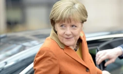 La chanceliĂšre allemande, Angela Merkel, le 7 mars 2016 Ă Bruxelles