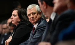 Claude Bartolone lors d'un meeting le 9 décembre 2015 à Creteil