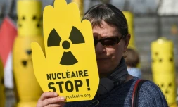 Manifestation anti-nucléaire, le 12 mars 2017 à Fessenheim dans le Haut-Rhin
