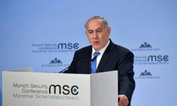 Le Premier ministre israélien Benjamin Netanyahu à la Conférence sur la sécurité de Munich, le 18 février 2018
