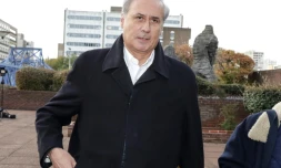 Georges Tron, arrivant au tribunal de Bobigny le 23 octobre 2018