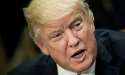 Donald Trump, le 25 avril 2017 à la Maison Blanche