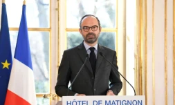 Le Premier ministre Edouard Philippe le 26 février 2018 à l'hôtel Matignon, à Paris