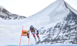 Le Français Alexis Pinturault lors de la descente de l'épreuve combinée de Wengen, comptant pour la Coupe du monde, le 17 janvier 2020