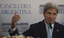Le secrétaire d'Etat américain, John Kerry, le 4 août 2016 en déplacement à Buenos Aires