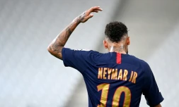 L'attaquant brésilien du Paris-SG, Neymar, lors de la finale de la Coupe de la Ligue face à Lyon, au Stade de France, le 31 juillet 2020