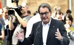 Le président indépendantiste de la Catalogne, Artur Mas, le 27 septembre 2015 à Barcelone 