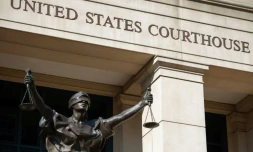 Le tribunal d'Alexandria, en Virginie, le 15 août 2018 aux Etats-Unis