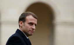 Le président Emmanuel Macron à Paris, le 27 novembre 2017