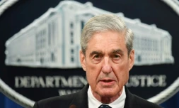 Robert Mueller lors de son allocution au ministÚre américain de la Justice, le 29 mai 2019 à Washington