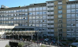 L'hôpital Gemelli à Rome où est hospitalisé le pape Léon XIV, le 14 octobre 2026