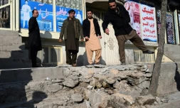 Dégâts après des explosions qui se sont produites dans le nord-ouest de Kaboul, le 21 novembre 2020