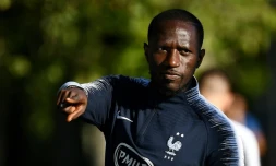 Le milieu de terrain des Bleus Moussa Sissoko à Clairefontaine-en-Yvelines le 2 septembre 2019