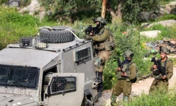 Des soldats israéliens lors d'une opération à Jénine, le 12 avril 2022 en Cisjordanie