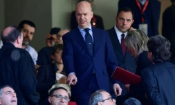 Le directeur général de l'AC Milan Marco Fassone arrive à San Siro pour le match de Serie A face à Empoli, le 23 avril 2017