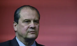 Le premier secrétaire du PS et député de Paris Jean-Christophe Cambadélis au siège du PS le 7 mars 2016