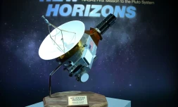 Une maquette de la sonde New Horizons, le 15 juillet 2015 à Laurel, dans le Maryland