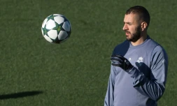 L'attaquant du Real Karim Benzema, le 6 décembre 2016 à Madrid