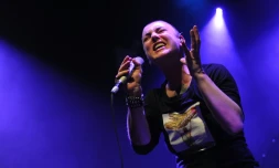 La chanteuse irlandaise Sinead O'Connor en concert à New York, le 23 février 2012