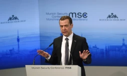 Le Premier ministre russe Dmitri Medvedev à Munich, le 13 février 2016