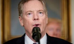 Le représentant américain au Commerce (USTR) Robert Lighthizer le 22 mars 2018 à la Maison Blanche