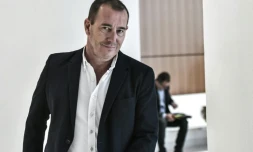 L'ancien président du Nîmes Olympique, Jean-Marc Conrad, arrive au Palais de Justice de Paris, le 4 juin 2018